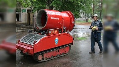 No quedan focos activos en el incendio del arsenal de Udmurtia