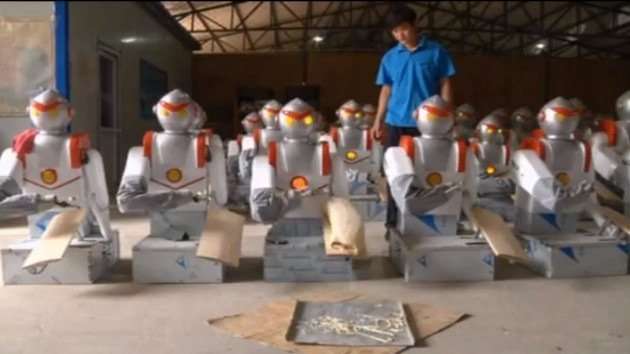 Los robots ganan terreno a los humanos en la industria de China