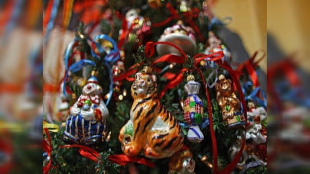 Exhibición en Moscú de adornos navideños de la Gran Guerra