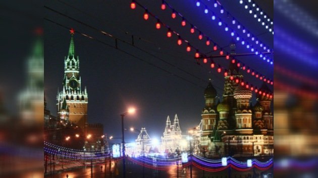 Unos 120.000 moscovitas fueron a la Plaza Roja para celebrar el Año Nuevo