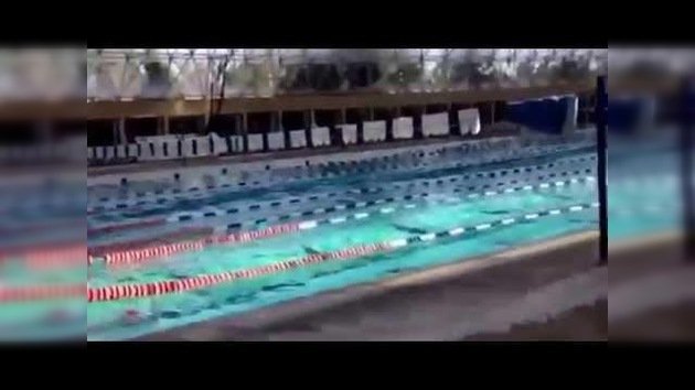 Un minitsunami se forma en una piscina tras el terremoto de 7,2 en México