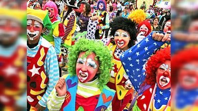 Un desfile de payasos invadió la ciudad de México