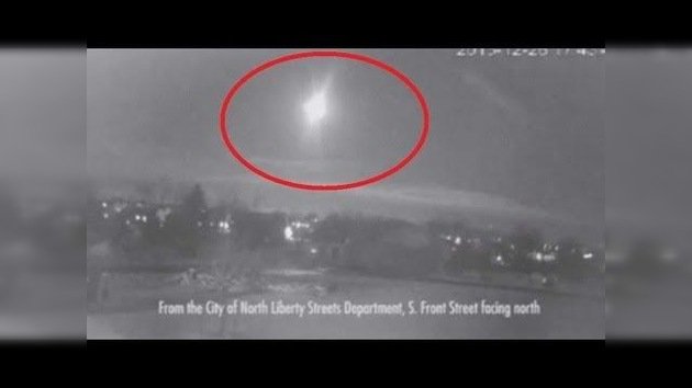 CCTV: Un supuesto meteorito ilumina el cielo de EE.UU.