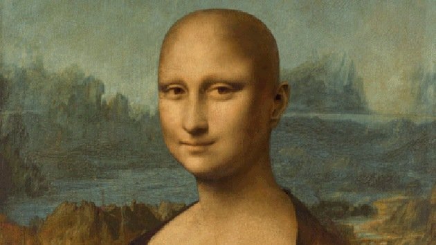 La Mona Lisa 'se corta el pelo' en Italia en solidaridad con los enfermos de cáncer