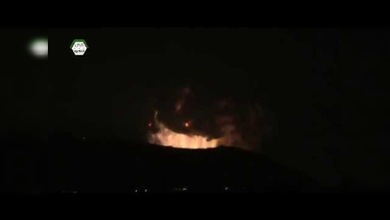PRIMERAS IMAGENES: Fuertes explosiones sacuden el monte Qasioun en Damasco, Siria