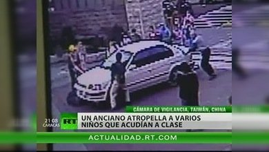 Un anciano atropella a cuatro niños en Taiwán