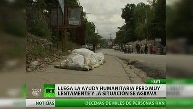 El retraso de la ayuda provoca tensiones entre la población de Haití