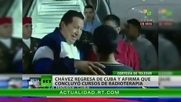 Hugo Chávez ha regresado a su país desde Cuba 