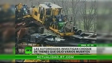Mueren dos tripulantes en un accidente ferroviario en Iowa