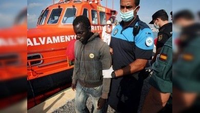 Marejada de inmigrantes en la ciudad española de Ceuta