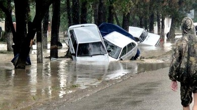 Dramáticas inundaciones en el sur de Rusia