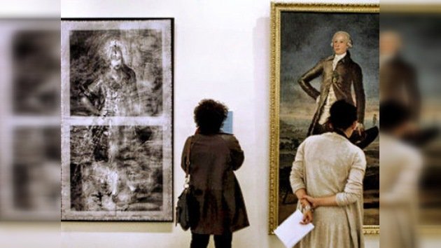 Bajo el retrato de Jovellanos, Francisco de Goya pintó a una mujer