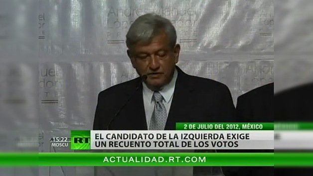 La izquierda mexicana pedirá el recuento de todos los votos de las elecciones presidenciales