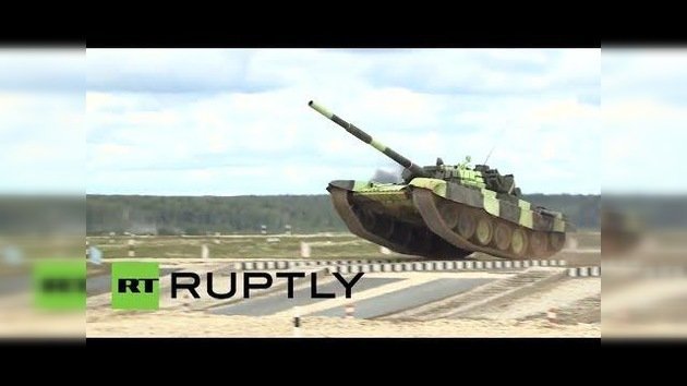 El biatlón de tanques de Rusia arranca en la región de Moscú