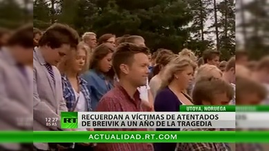 Recuerdan a víctimas de atentados de Breivik a un año de la tragedia