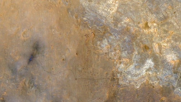 Satélite de la NASA fotografió al Curiosity desde el cielo marciano