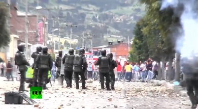 Video:La huelga agraria en Colombia no para: los campesinos tienen hambre de reformas