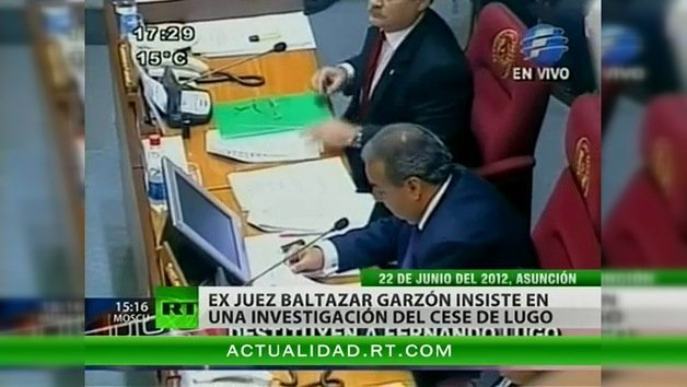 Baltazar Garzón: hubo un "golpe de Estado con guante blanco" en Paraguay