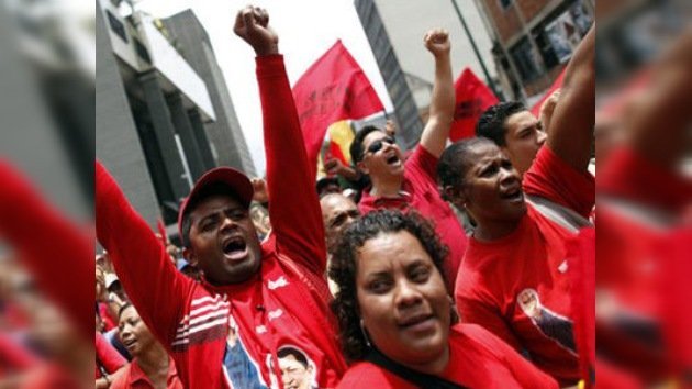 Partidarios de Chávez recuerdan el fallido golpe de Estado en abril de 2002