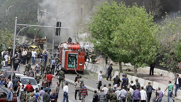 Una fuerte explosión sacude el centro de Damasco