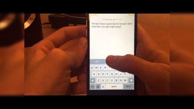 Un usuario de un iPhone 6 descubre un "mensaje oculto" en el iOS 8