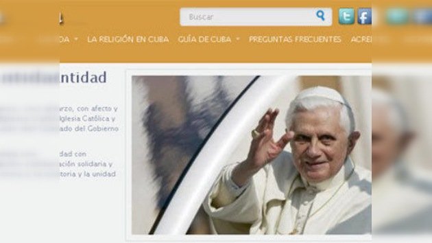 Cuba lanza un sitio web sobre la visita del Papa a la isla
