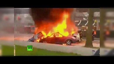 Video: Un helicóptero se estrella en el centro de Seattle