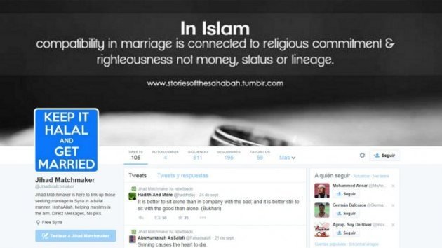 'Cupido yihad': Miembros del Estado Islámico irrumpen en Twitter en busca de esposas