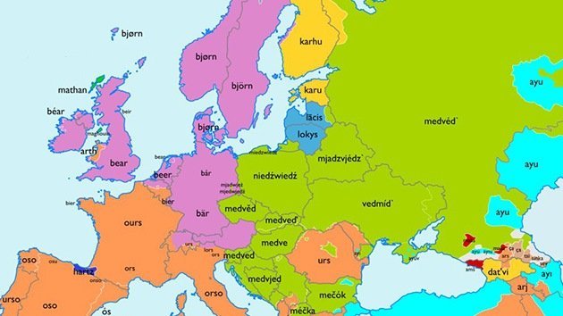 Viaje por Europa a la última frontera de las palabras: ¿de dónde viene "oso" o "rosa"?