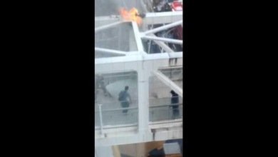 Pacifista japonés se prende fuego a lo bonzo en el centro de Tokio