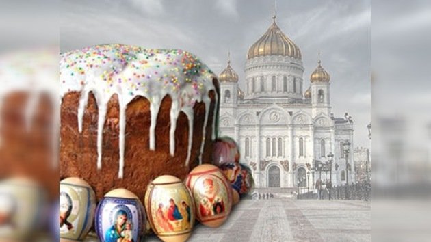 Erigen en Moscú escultura de arena del 'Pan de Pascua' como regalo a los creyentes