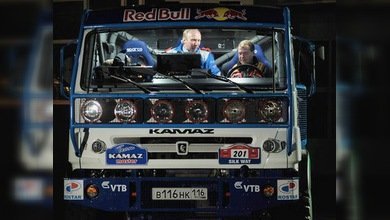 Presidente ruso al volante de camión nacional