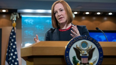 Jen Psaki se considera a sí misma víctima de la "propaganda rusa"