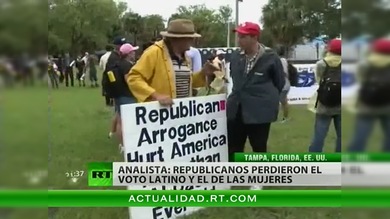 La tormenta tropical 'Isaac' no apaga el calor de los manifestantes antirrepublicanos