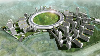 Imágenes: ¿Cómo sería una ciudad diseñada por Apple, Facebook y Google?