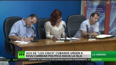 Dos de 'los cinco' cubanos urgen a EE.UU. a cambiar su política hacia Cuba