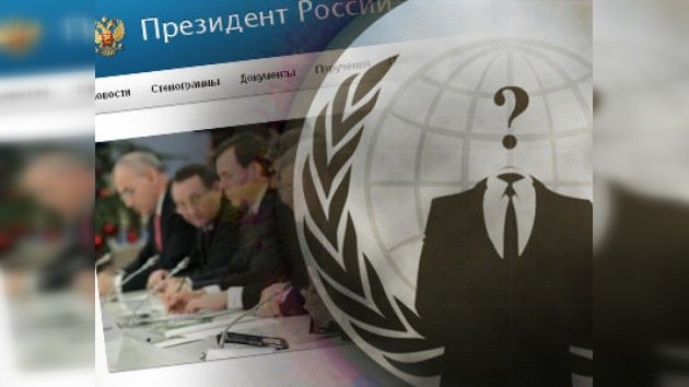'Anonymous' hackea la página web del Kremlin