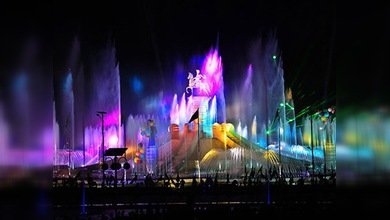 El surtidor de agua más grande del mundo en Turkmenistán