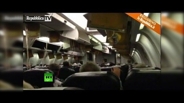 Video filmado por un pasajero en el interior del avión etíope secuestrado