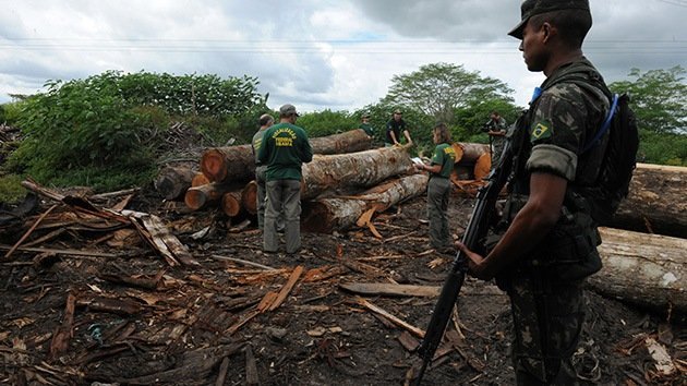 Cruzada militar en Brasil para atajar la tala ilegal que amenaza a la tribu de los awás