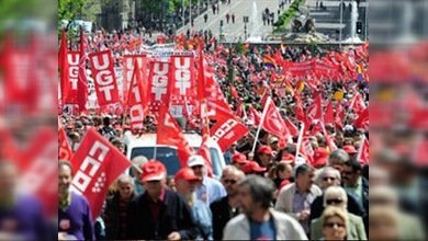 La península ibérica celebró un día del Trabajador marcado por un serio ajuste