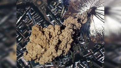 Un verdadero volcán despertó en la provincia de Moscú