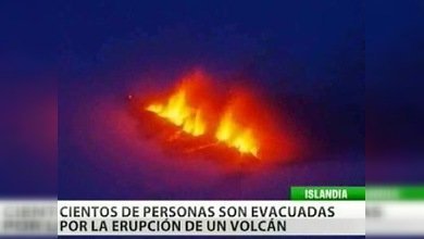 Actividad volcánica devora a un glaciar en Islandia