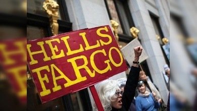 Imágenes: detenciones durante la protesta popular contra Wells Fargo