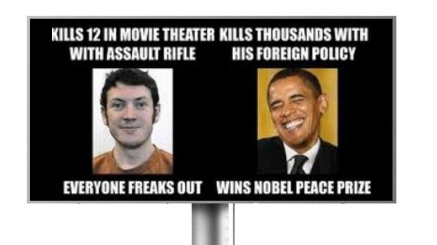 ¿Qué tienen en común Obama y el asesino de Denver? Un cartel indigna a EE.UU.