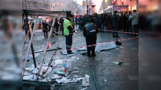 Un accidente en la calle central de San Petersburgo