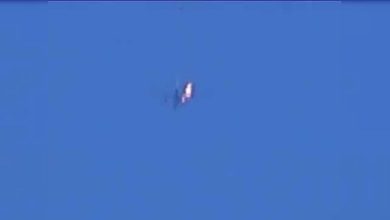 PRIMERAS IMÁGENES: Las autodefensas derriban un avión del Ejército ucraniano