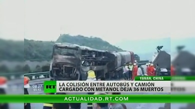 Un accidente de tráfico causa 36 muertos en China