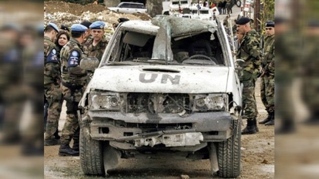 Se produce una potente explosión en Líbano contra pacificadores de la ONU