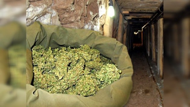 180 kilos de marihuana al final de un túnel